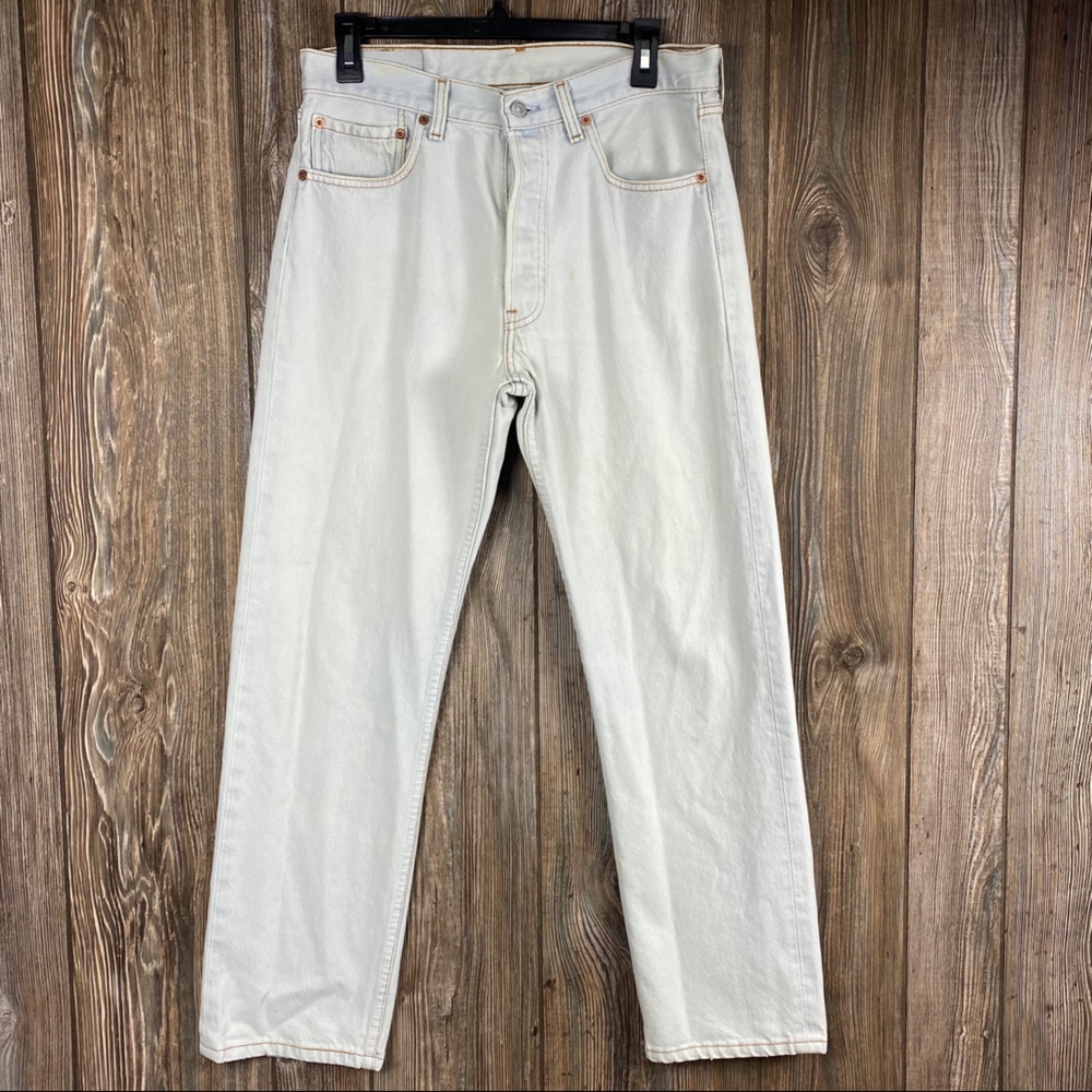 Vintage 1998 Levis 501 BleachWash Button Fly Jeans